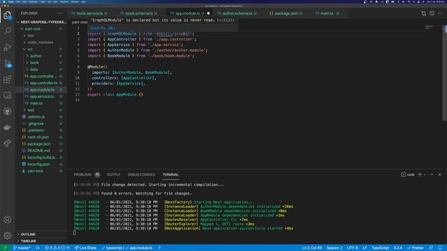 Build a GraphQL Server with NestJS, TypeScript & TypeGraphQL смотреть онлайн