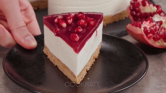 Pomegranate cheesecake - The recipe that I craved! | Cookrate смотреть онлайн