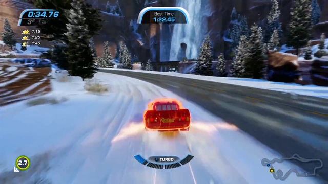 Cars 3: Driven to Win - Walkthrough 89 - Best Lap Challenge, Radiator Springs Wheel Well Loop смотреть онлайн