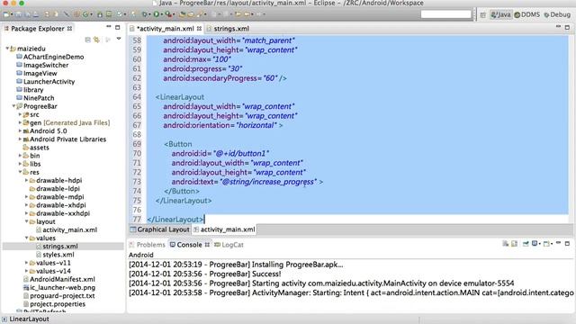 Android 高级Ui-9.08_使用系统控件ProgressBar实现各种效果的圆形进度条和水平进度条 смотреть онлайн