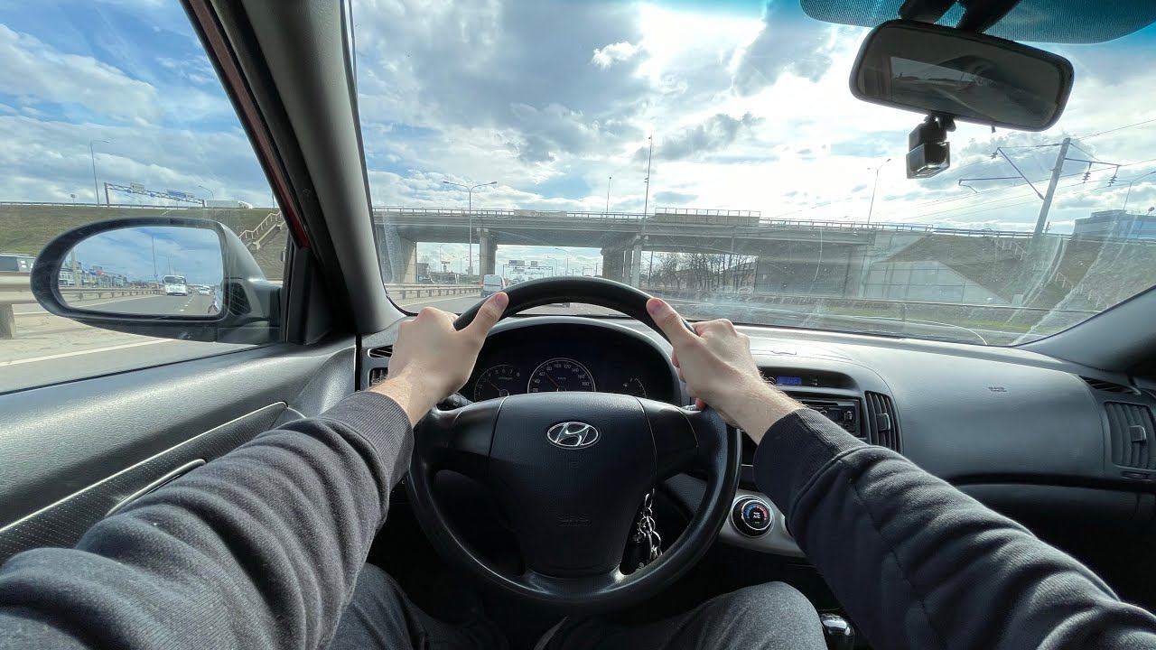 Hyundai Elantra 2010 городская езда смотреть онлайн