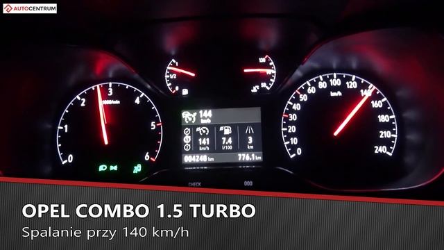 Opel Combo 1.5 Turbo 131 KM (MT) - pomiar zużycia paliwa смотреть онлайн
