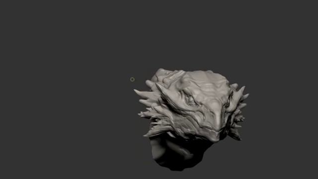 Zbrush Dragon Head Speed Sculpting (40min) смотреть онлайн