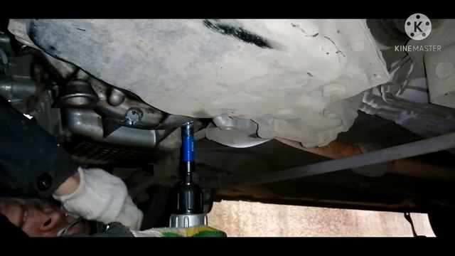 Как снять масляный поддон без снятия коробки на Гранте АТ. 21126