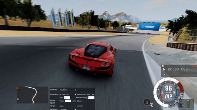 BeamNG.drive - Drifting Lap timing Ferrari F8 Tributo Laguna Seca смотреть онлайн