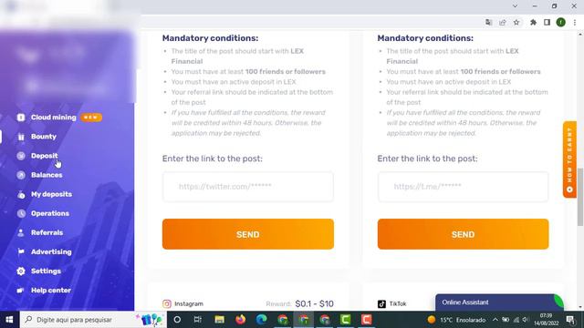 INCRIVEL MINERADORA LEX FINANCIAL SAQUEI R$1126 REAIS PAGOU EM MENOS 1 MINUTO смотреть онлайн