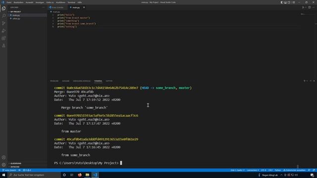 Git Tutorial #004 ☆ Branches und Merges смотреть онлайн