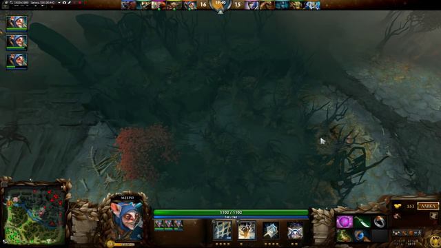 Девушка играет в Доту 2.Патч 6.86.Гайд на Мипо.Girl let's play Dota 2.Meepo смотреть онлайн