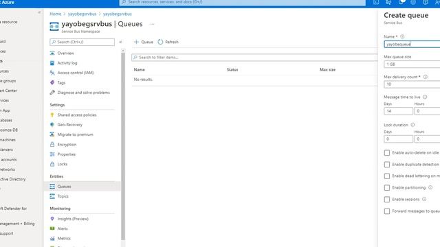 Part 3 Azure Messaging Service in Amharic Demo Creating Service Bus Queue смотреть онлайн