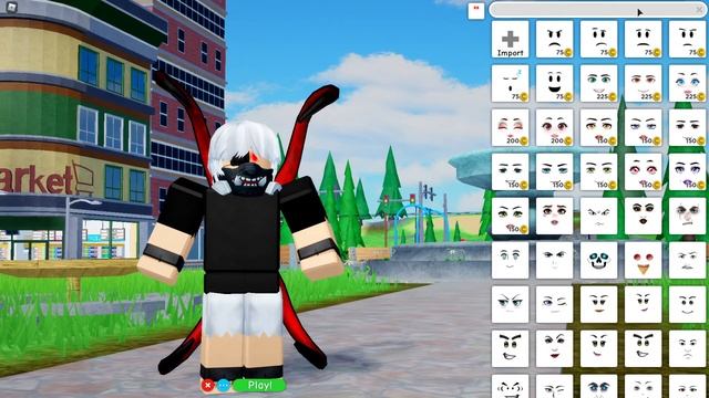 How to make Ken Kaneki from Tokyo Ghoul in ROBLOX! | Robloxian High School Tutorial смотреть онлайн