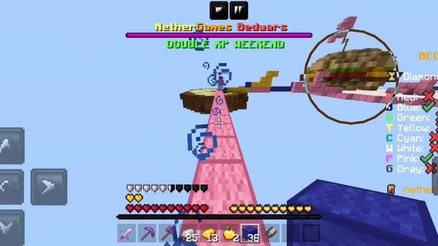 Nethergames Bedwars Gameplay on Mobile! смотреть онлайн