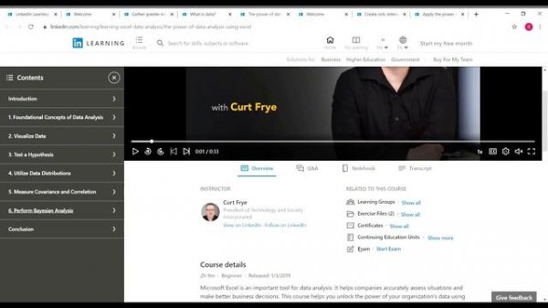 LinkedIn Learning Free Data Analytics Courses with Certificate
