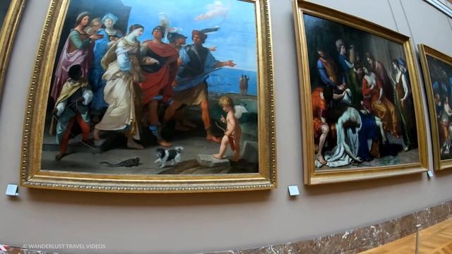 Inside Louvre Museum Paris, Mona Lisa (Part 1) ?? France [4K HDR] Walking Tour смотреть онлайн
