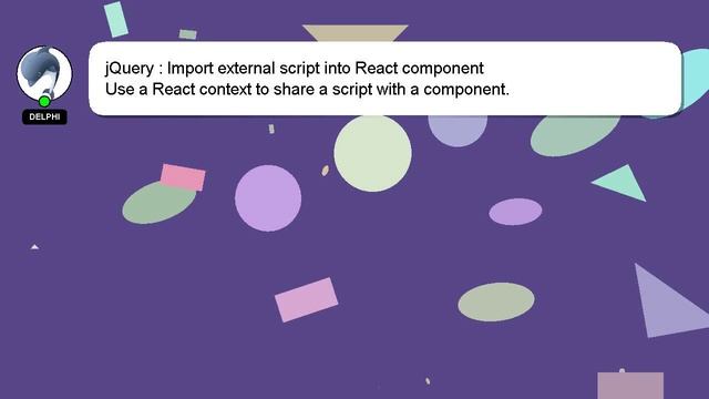 jQuery : Import external script into React component смотреть онлайн