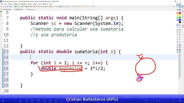 Métodos Return en JAVA calcular sumatoria y productoria смотреть онлайн