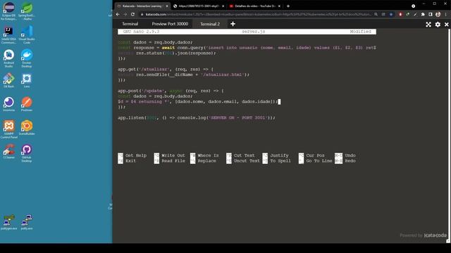 Nodejs, Postgres, Bootstrap, Docker e Kubernetes pelo terminal смотреть онлайн