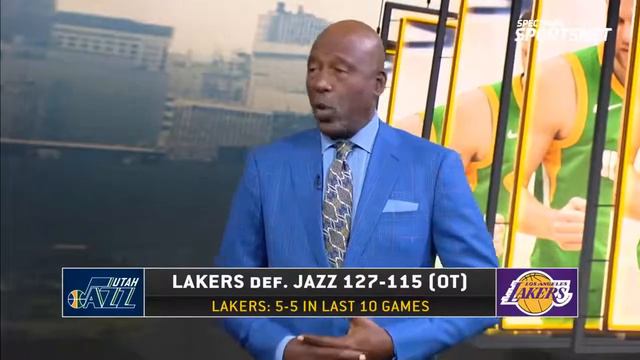 James worthy ,Derek Fisher,Allie Clifton. recap a Big Lakers OT win against Utah Jazz смотреть онлайн