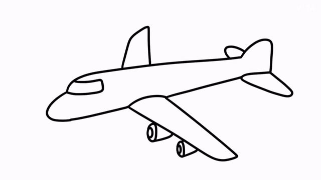 How to draw an airplane | Airplane Drawing For Kids смотреть онлайн