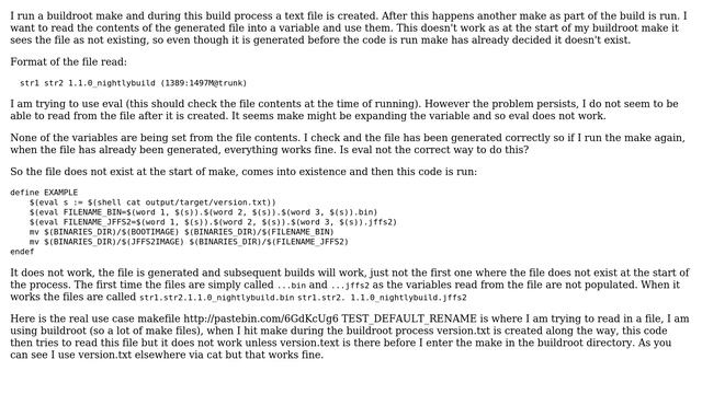Using eval in make file смотреть онлайн