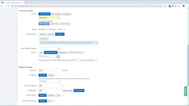 How To Do Targeting on Taboola Ad Campaign - Tablooa Ad Targeting Tutorial Walkthrough смотреть онлайн