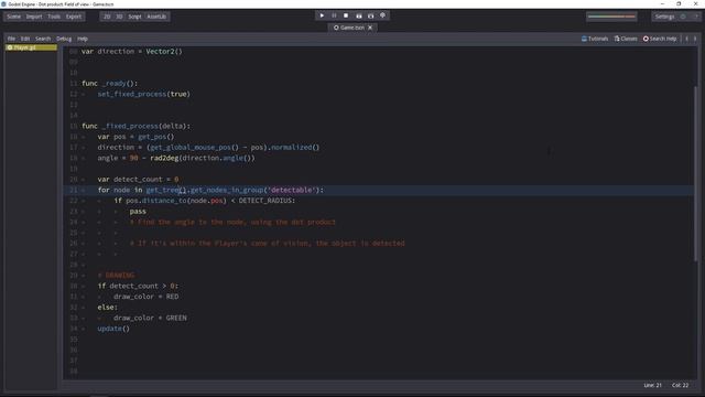 Intro to the Vector Dot Product: How to code a Field of View in Godot смотреть онлайн
