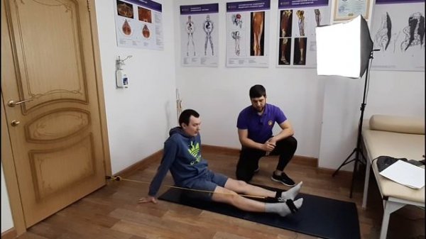 Упражнения с эспандером при артрите, артрозе коленного сустава.