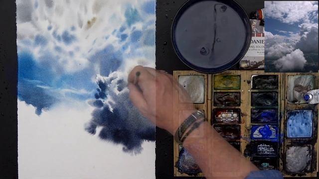 #217 Travel by art, Ep. 84: Clouds (Watercolor Landscape Tutorial) смотреть онлайн