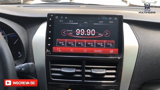 Toyota Yaris pcd 2019 - Central Multimídia Android Kronos tela de 9" смотреть онлайн