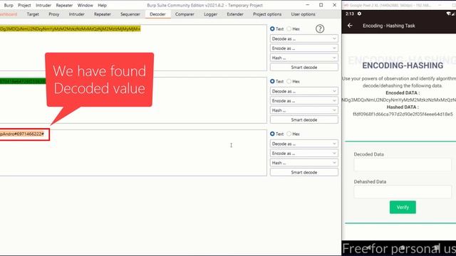 Encoding & Hashing - hpAndro Vulnerable Application Challenge смотреть онлайн