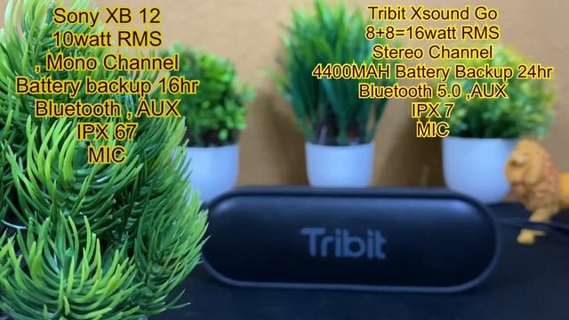 Tribit Xsound Go vs Sony SRS XB12 | 16watt vs 10watt Bluetooth speaker | Hindi ⚡️ смотреть онлайн