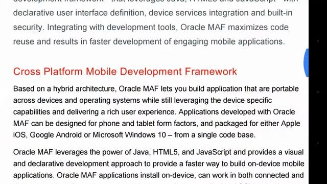 منصة اوراكل لتطوير تطبيقات الموبائل Oracle Mobile Application Framework(1) смотреть онлайн
