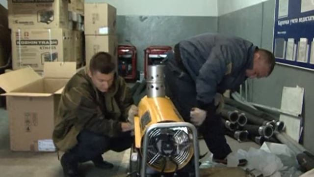 Сборка тепловых пушек для просушки домов г.Благовещенск смотреть онлайн