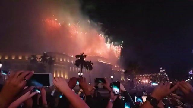 FUEGOS ARTIFICIALES | Celebración En El Capitolio De La Habana Cuba