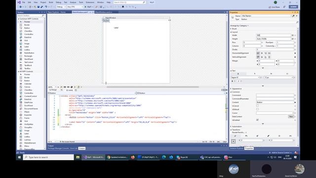 Настройка вида компонентов GUI и события в WPF смотреть онлайн