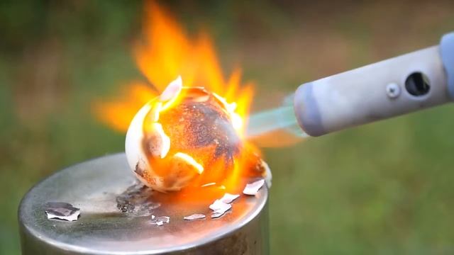 Газовая горелка vs банки,яйцо,зажигалка смотреть онлайн