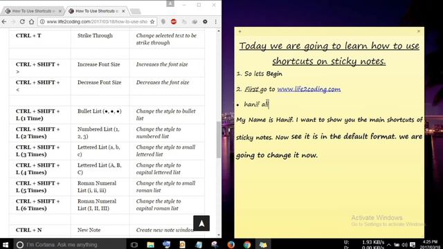 How To Use Sticky Notes Shortcuts on Windows 10 8 7 смотреть онлайн