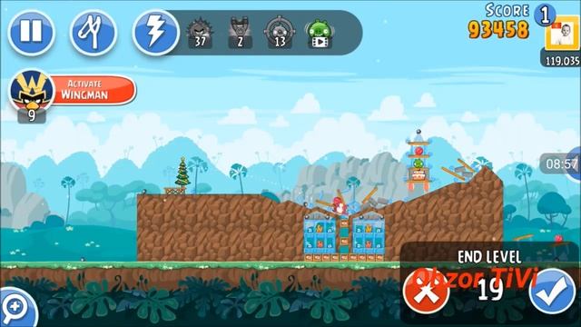 Прохождение уровней Angry Birds Friends от 11.08.16. смотреть онлайн