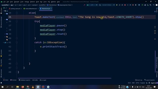 How to Add Sound on Button Click in Android Studio | Kotlin | Play Audio from URL in Android Exampl смотреть онлайн