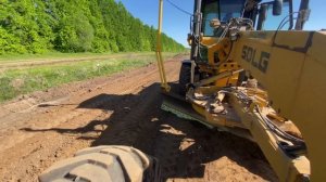 Автогрейдер на грунте. Ровняем основание с помощью 3D