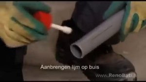 Монтаж ПВХ трубы на канализацию клеем Griffon