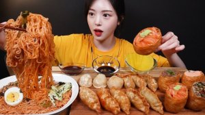 Корейская еда Мукбанг и Манду ASMR Korean mukbang asmr.mp4
