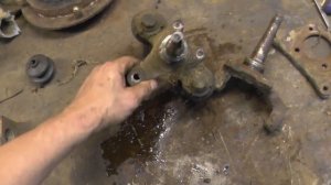 Передняя ступица от жигулей на ЗАЗ 968М [синий заз #3]