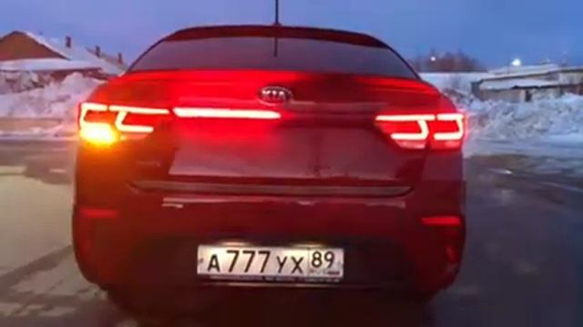 LED вставка с динамическими поворотниками КИА РИО 4 от Ильнура смотреть онлайн