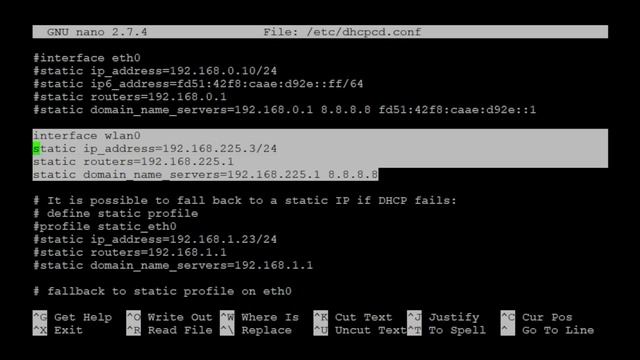 Majordomo и настройка статического IP-адреса WiFi интерфейса в Raspbian (Raspberry pi 3) смотреть онлайн