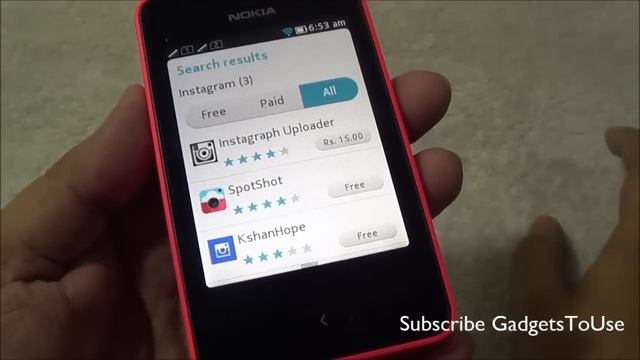 Install Instagram on Nokia Asha 501 смотреть онлайн
