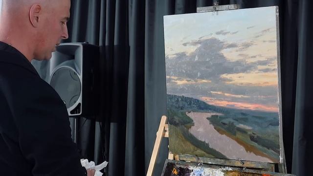 Мастер класс на выставке “ Современный Русский Импрессионизм