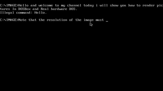 How to (Render | Display) pictures in DOSBox And real hardware смотреть онлайн