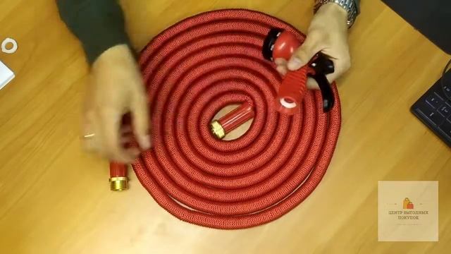 Шланг поливочный растягивающийся Magic Hose Garden смотреть онлайн