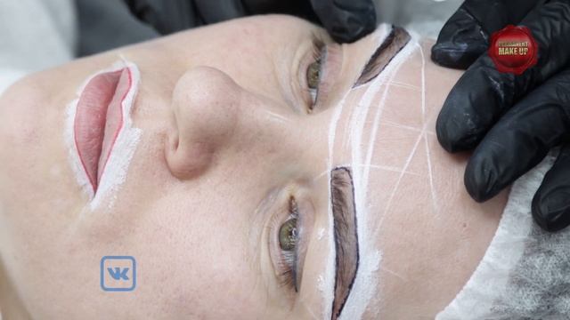 Перманентный макияж трёх зон! Брови губы глаза. Освежить лицо и не краситься с утра ! смотреть онлайн