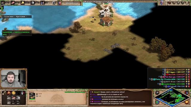 Wanderbraun и застройка донжонами за Сицилию в новом патче!. Age Of Empires 2 4x4.